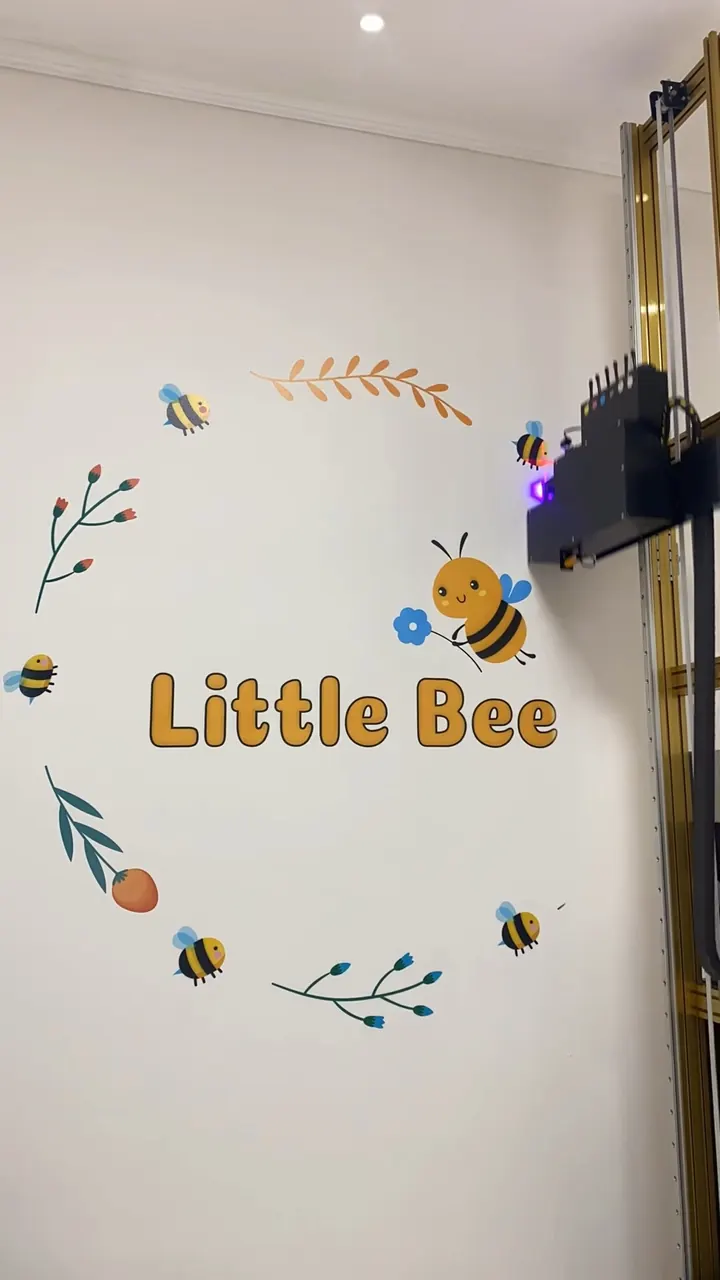Роспись Little Bee в детском центре